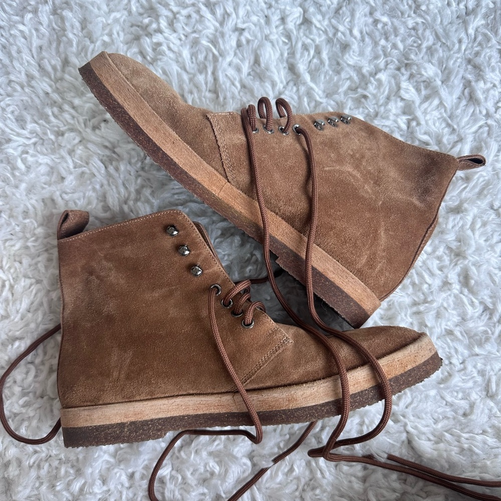 Jenni Kayne Brown Suede Ankle Boots - size 40